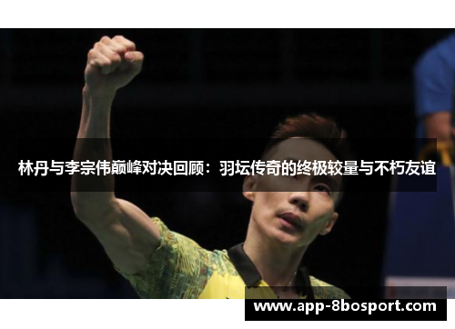 林丹与李宗伟巅峰对决回顾：羽坛传奇的终极较量与不朽友谊